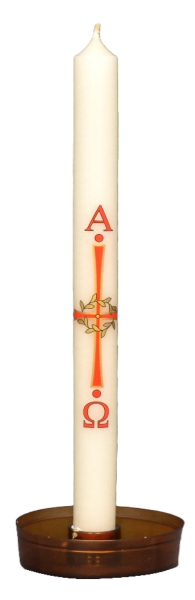 Osternachtkerze 195/16 "Dornenkrone" ohne Jahreszahl 371, VE 20